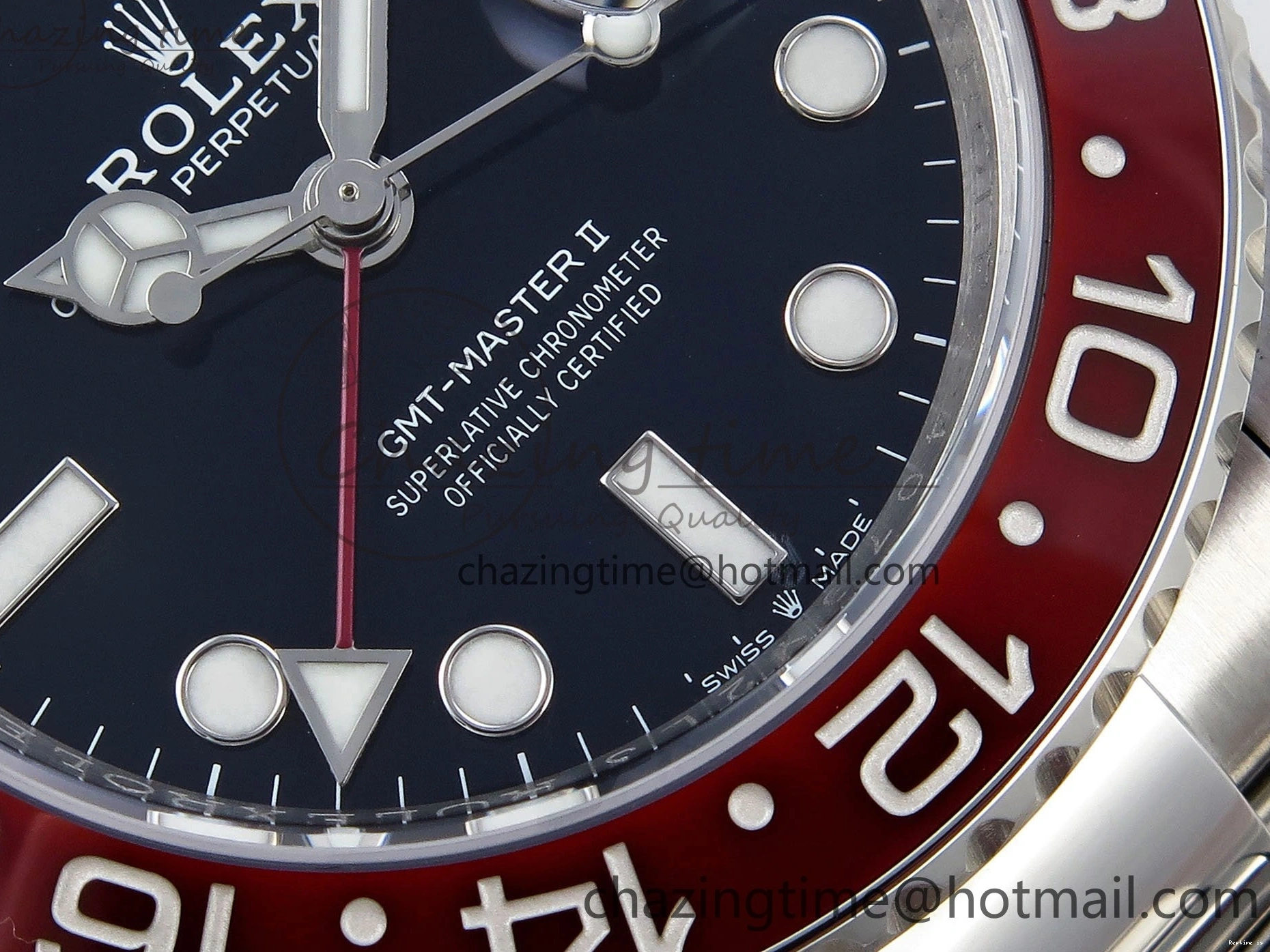 0108 Functional GMT-Master II 126719 BLRO Blue Red Ceramic C+SF Best Edition Blue Dial on Bracelet VR3285 CHS 1629